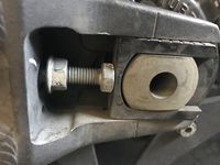 Rear Axle Spacer and left adjustment bolt - loosened