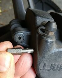 Rear Brake Bolt with tool